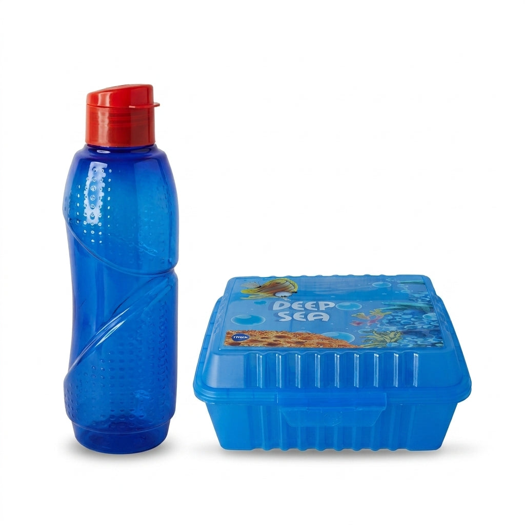 Themed Lunch Box and Water Bottle Combo Set