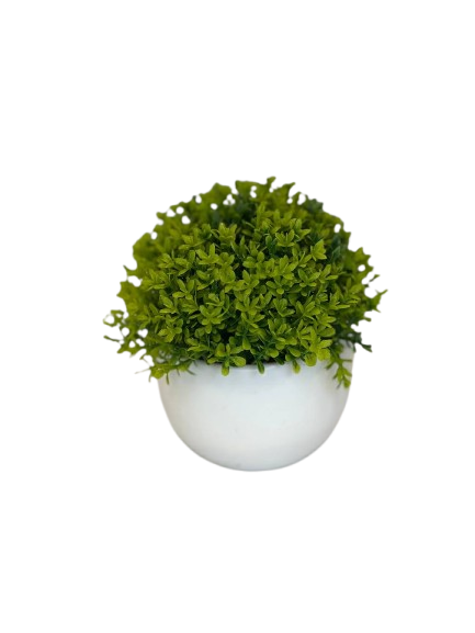 Mini Green Leaf Ceramic Planter