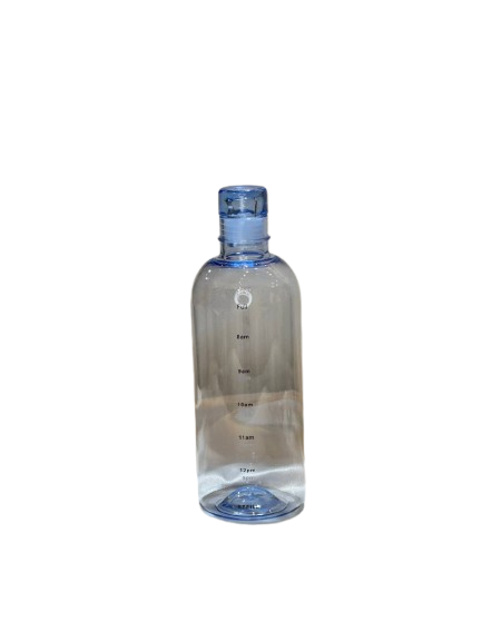 Transparent Time-Marked Water Bottle