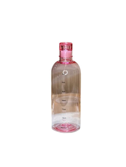 Transparent Time-Marked Water Bottle