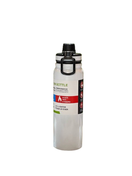 Large Vacuum Insulated Water Bottle – Flip-Lock Lid