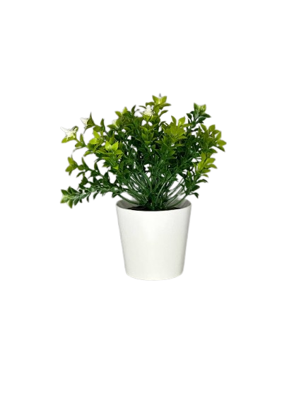 Artificial Green Leaf Potted Plant