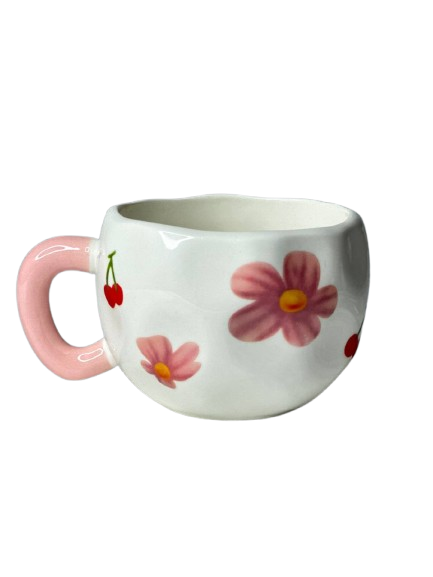 Cute Floral Ceramic Mug