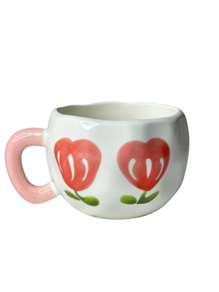 Heart Bloom Ceramic Mug