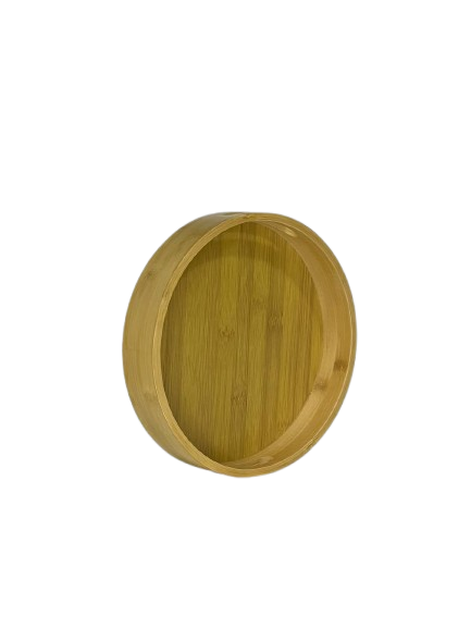 Round Bamboo Serving Trays – Set of 3